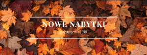 Read more about the article Nowe nabytki: Październik 2019