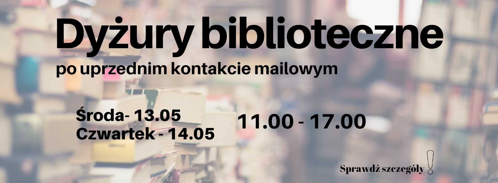 You are currently viewing Dyżury biblioteczne