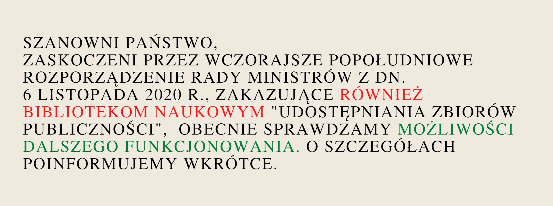 You are currently viewing Oświadczenie