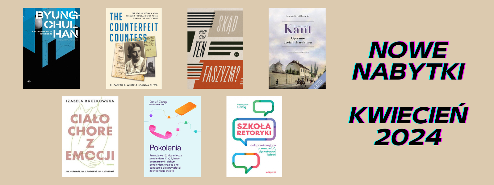 You are currently viewing NOWE NABYTKI BIBLIOTEKI – KWIECIEŃ 2024