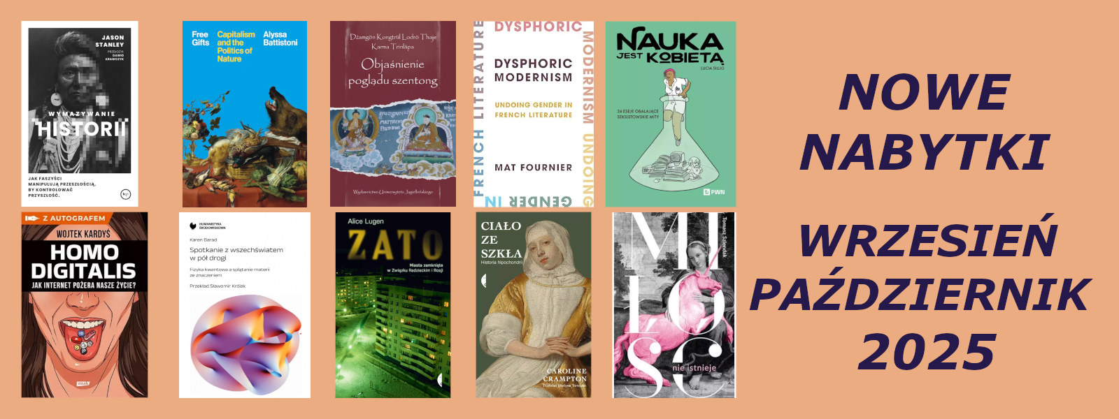 You are currently viewing Nowe nabytki biblioteki – wrzesień, październik 2025