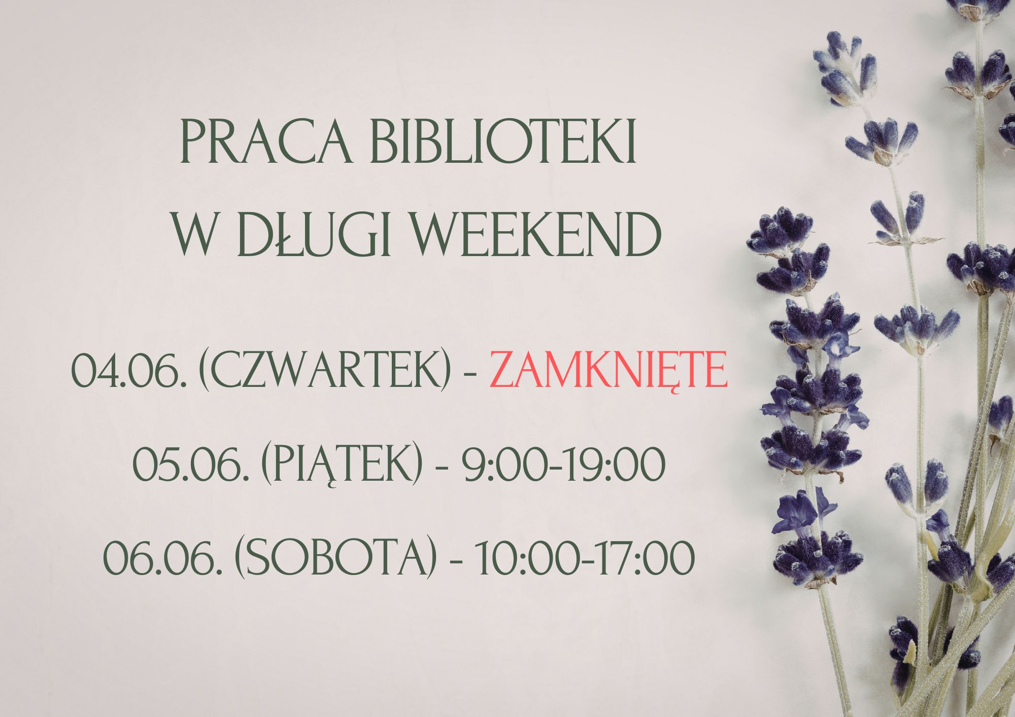 You are currently viewing Praca biblioteki w długi weekend (04-06.06.)